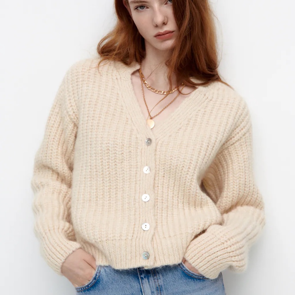 *SOLD*Zara knit jacket - Picture 4 of 9